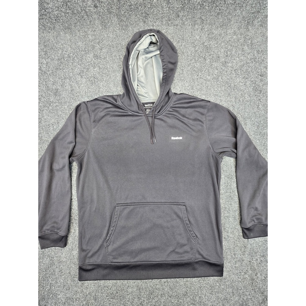 Reebok Hoodie Mens XL Fleece Pullover Athletic Training Performance Sweatshirt